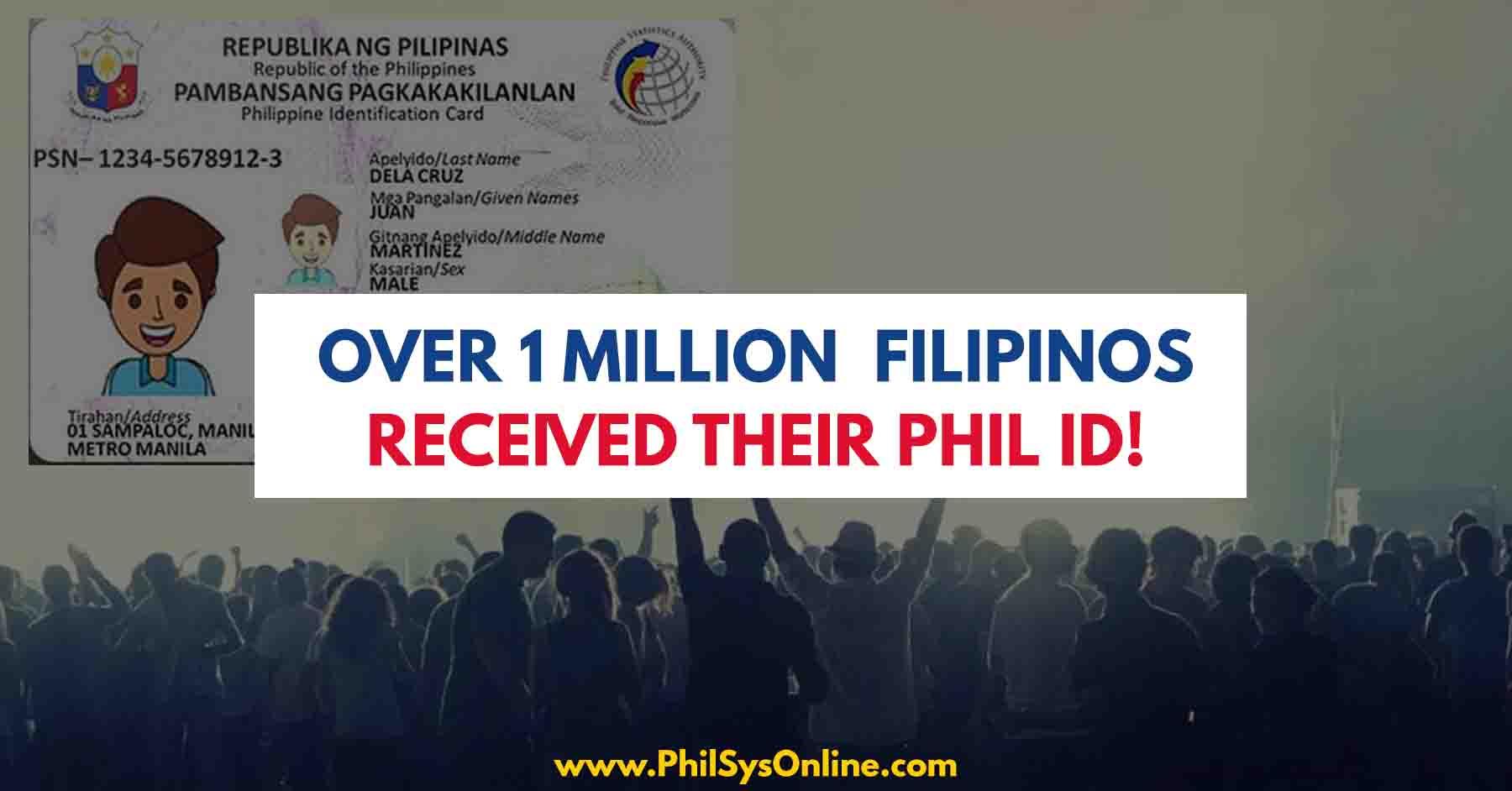 1 million filipinos receive phil id national card