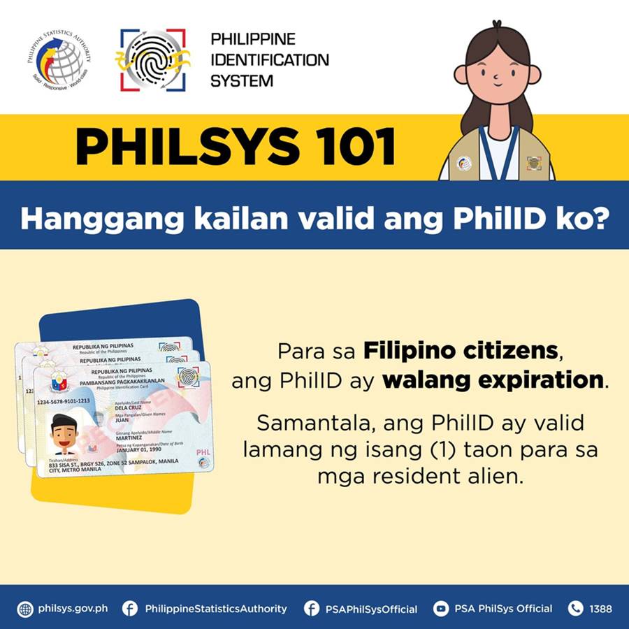 philsys id no expiry for filipinos